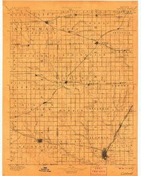 Caldwell Kansas Historical topographic map, 1:125000 scale, 30 X 30 Minute, Year 1897