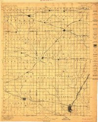 Caldwell Kansas Historical topographic map, 1:125000 scale, 30 X 30 Minute, Year 1897