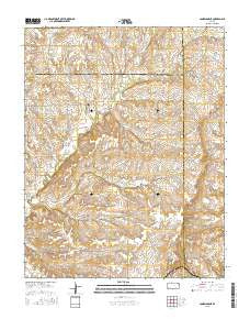 Cambridge NE Kansas Current topographic map, 1:24000 scale, 7.5 X 7.5 Minute, Year 2015