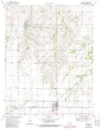 Canton Kansas Historical topographic map, 1:24000 scale, 7.5 X 7.5 Minute, Year 1971