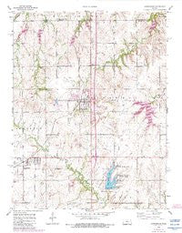 Carbondale Kansas Historical topographic map, 1:24000 scale, 7.5 X 7.5 Minute, Year 1955