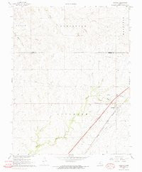 Cassoday Kansas Historical topographic map, 1:24000 scale, 7.5 X 7.5 Minute, Year 1967
