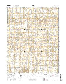 Castle Rock NE Kansas Current topographic map, 1:24000 scale, 7.5 X 7.5 Minute, Year 2015