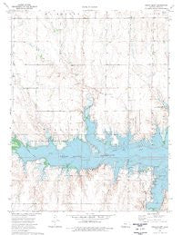 Cedar Bluff Kansas Historical topographic map, 1:24000 scale, 7.5 X 7.5 Minute, Year 1974