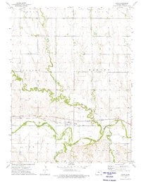 Cedar Kansas Historical topographic map, 1:24000 scale, 7.5 X 7.5 Minute, Year 1973