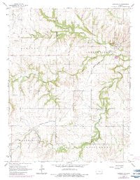 Centerville Kansas Historical topographic map, 1:24000 scale, 7.5 X 7.5 Minute, Year 1966