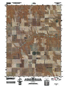 Chardon Kansas Historical topographic map, 1:24000 scale, 7.5 X 7.5 Minute, Year 2009