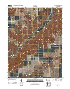 Chardon NW Kansas Historical topographic map, 1:24000 scale, 7.5 X 7.5 Minute, Year 2012