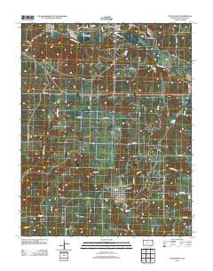 Chautauqua Kansas Historical topographic map, 1:24000 scale, 7.5 X 7.5 Minute, Year 2012