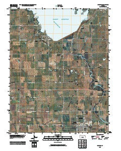 Cheney Kansas Historical topographic map, 1:24000 scale, 7.5 X 7.5 Minute, Year 2009