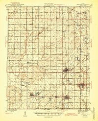 Cherokee Kansas Historical topographic map, 1:62500 scale, 15 X 15 Minute, Year 1945