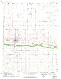 Cimarron Kansas Historical topographic map, 1:24000 scale, 7.5 X 7.5 Minute, Year 1968