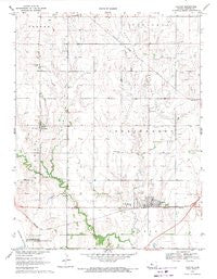 Claflin Kansas Historical topographic map, 1:24000 scale, 7.5 X 7.5 Minute, Year 1969