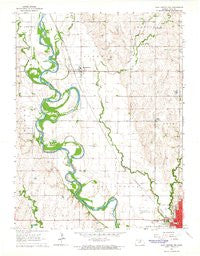 Clay Center NW Kansas Historical topographic map, 1:24000 scale, 7.5 X 7.5 Minute, Year 1964