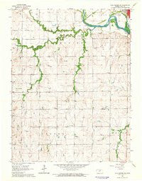 Clay Center SW Kansas Historical topographic map, 1:24000 scale, 7.5 X 7.5 Minute, Year 1964