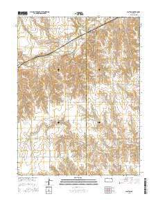 Clayton Kansas Current topographic map, 1:24000 scale, 7.5 X 7.5 Minute, Year 2015