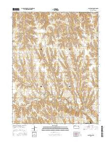 Clayton NE Kansas Current topographic map, 1:24000 scale, 7.5 X 7.5 Minute, Year 2015