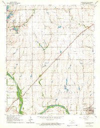 Clearwater Kansas Historical topographic map, 1:24000 scale, 7.5 X 7.5 Minute, Year 1965