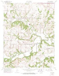 Clinton Kansas Historical topographic map, 1:24000 scale, 7.5 X 7.5 Minute, Year 1955