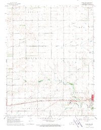 Coats NE Kansas Historical topographic map, 1:24000 scale, 7.5 X 7.5 Minute, Year 1968