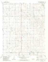 Coldwater NE Kansas Historical topographic map, 1:24000 scale, 7.5 X 7.5 Minute, Year 1980
