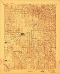 Coldwater Kansas Historical topographic map, 1:125000 scale, 30 X 30 Minute, Year 1892