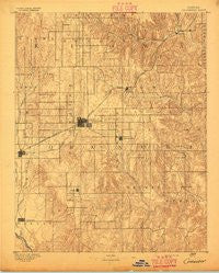 Coldwater Kansas Historical topographic map, 1:125000 scale, 30 X 30 Minute, Year 1892