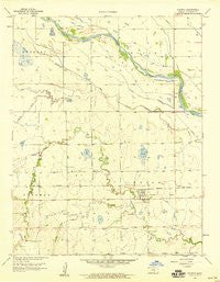 Colwich Kansas Historical topographic map, 1:24000 scale, 7.5 X 7.5 Minute, Year 1958