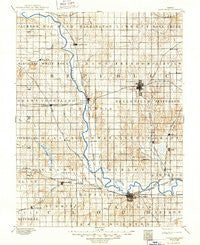 Concordia Kansas Historical topographic map, 1:125000 scale, 30 X 30 Minute, Year 1892