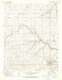 Conway Springs Kansas Historical topographic map, 1:24000 scale, 7.5 X 7.5 Minute, Year 1971