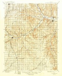 Cottonwood Falls Kansas Historical topographic map, 1:125000 scale, 30 X 30 Minute, Year 1898