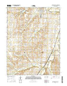 Cottonwood Falls Kansas Current topographic map, 1:24000 scale, 7.5 X 7.5 Minute, Year 2015