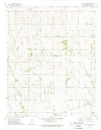 Crystal Springs Kansas Historical topographic map, 1:24000 scale, 7.5 X 7.5 Minute, Year 1973
