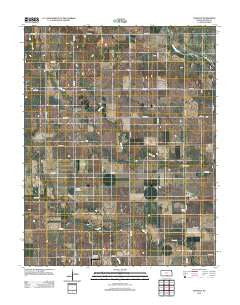 Danville Kansas Historical topographic map, 1:24000 scale, 7.5 X 7.5 Minute, Year 2012