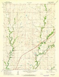 De Graff Kansas Historical topographic map, 1:24000 scale, 7.5 X 7.5 Minute, Year 1961