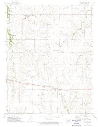 Delavan Kansas Historical topographic map, 1:24000 scale, 7.5 X 7.5 Minute, Year 1972