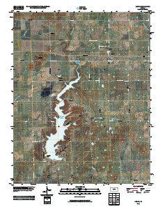 Dennis Kansas Historical topographic map, 1:24000 scale, 7.5 X 7.5 Minute, Year 2010