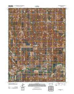 Densmore Kansas Historical topographic map, 1:24000 scale, 7.5 X 7.5 Minute, Year 2012