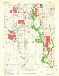 Derby Kansas Historical topographic map, 1:24000 scale, 7.5 X 7.5 Minute, Year 1960