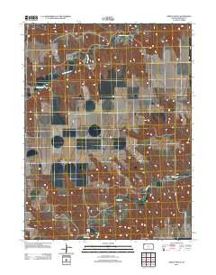 Dewey Ranch Kansas Historical topographic map, 1:24000 scale, 7.5 X 7.5 Minute, Year 2012