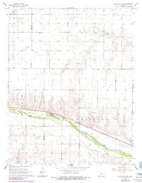 Dodge City SW Kansas Historical topographic map, 1:24000 scale, 7.5 X 7.5 Minute, Year 1968