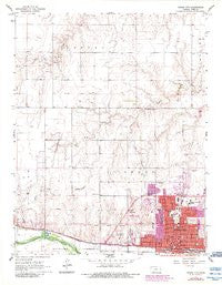 Dodge City Kansas Historical topographic map, 1:24000 scale, 7.5 X 7.5 Minute, Year 1968