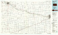 Dodge City Kansas Historical topographic map, 1:100000 scale, 30 X 60 Minute, Year 1985