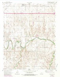 Dorrance SW Kansas Historical topographic map, 1:24000 scale, 7.5 X 7.5 Minute, Year 1956