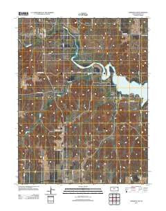 Dorrance NW Kansas Historical topographic map, 1:24000 scale, 7.5 X 7.5 Minute, Year 2012