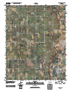 Douglass Kansas Historical topographic map, 1:24000 scale, 7.5 X 7.5 Minute, Year 2009