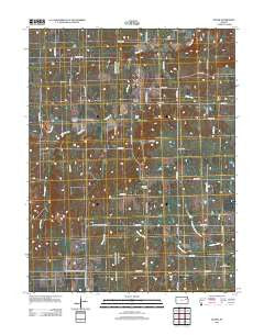 Dover Kansas Historical topographic map, 1:24000 scale, 7.5 X 7.5 Minute, Year 2012
