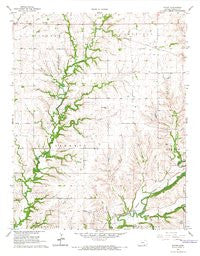 Eaton Kansas Historical topographic map, 1:24000 scale, 7.5 X 7.5 Minute, Year 1965