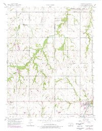 Edgerton Kansas Historical topographic map, 1:24000 scale, 7.5 X 7.5 Minute, Year 1956