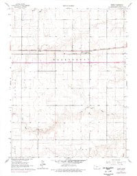 Edson Kansas Historical topographic map, 1:24000 scale, 7.5 X 7.5 Minute, Year 1966
